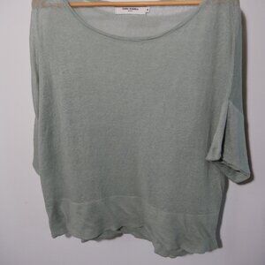 Ioanna Kourbela Green Linen Oversized Top - size M